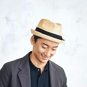 未使用タグ付き ラックオブカラー Fedora 麦わら帽子 中折れハット S/M 楽天市場】田中帽子店 Marek マレク 麦わら短つば中折れ メンズ